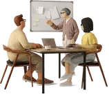 3d-business-three-people-working-on-the-project-1 3d-business-three-people-working-on-the-project-1
