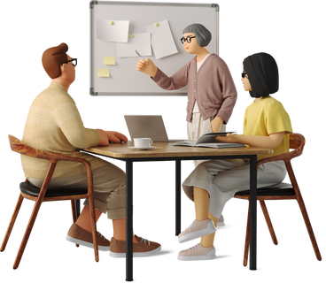 3d-business-three-people-working-on-the-project